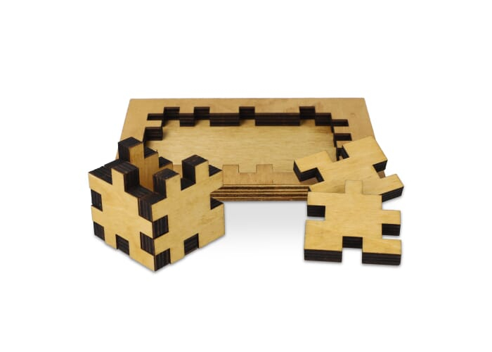 Puzzle cube en bois durable personnalisé Bois / Bois